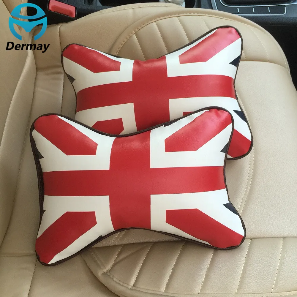 Новая Автомобильная подушка для шеи 2 шт. подголовник с флагом Союза красный