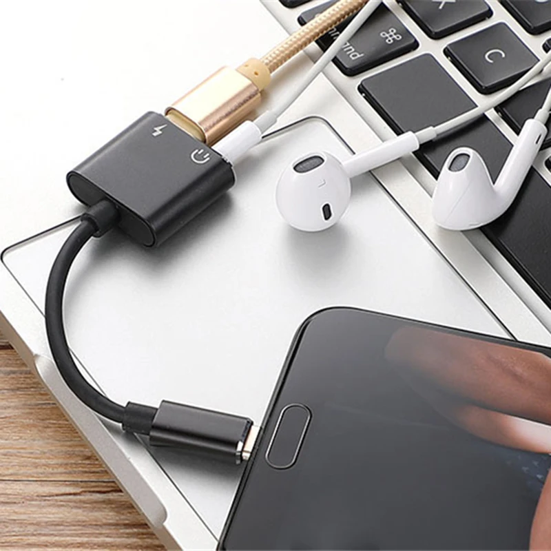 USB Type C аудио адаптер Type-C на 3 5 мм разъем для наушников конвертер кабель Samsung S8 Huawei