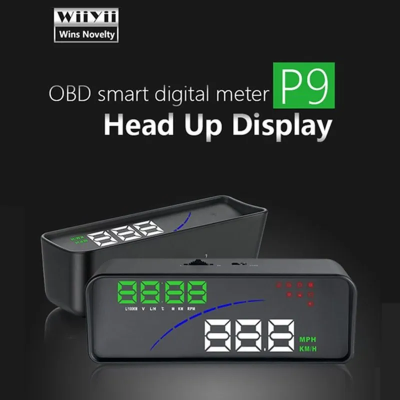 SAIYU P9 HUD автомобильный скоростной проектор с головным дисплеем OBD II EOBD лобовое