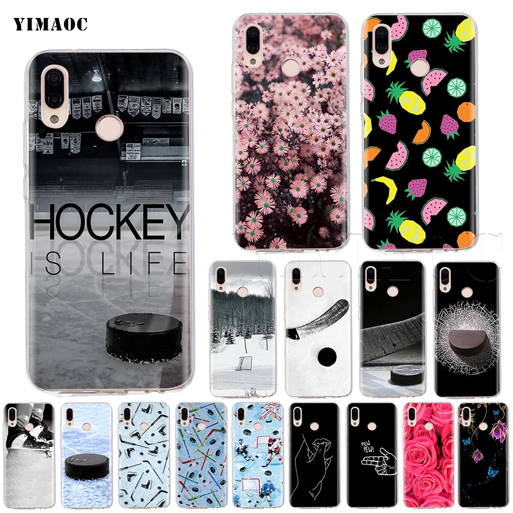 Спортивный силиконовый чехол YIMAOC для хоккея с шайбой Huawei Honor Mate 20 6a 7a 8x 7c 7x9 10 Nova 3i 3