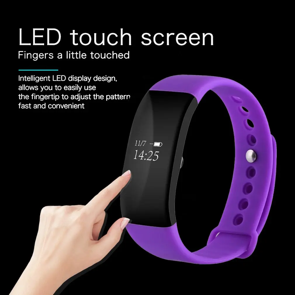 V66 Спорт Smart Band Bluetooth IP68 Водонепроницаемый монитор сердечного ритма браслет
