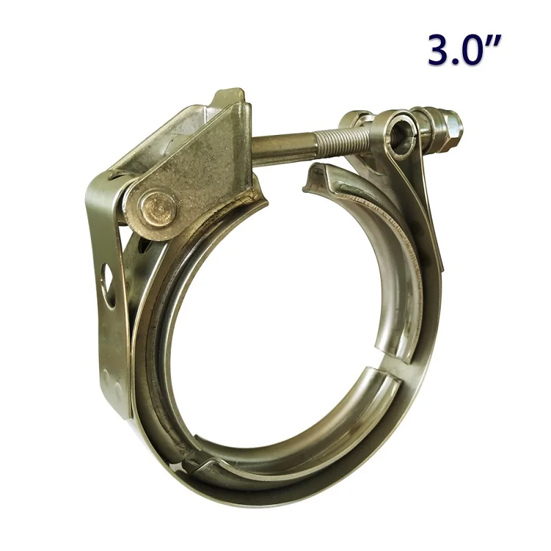 3.0 inch ZUCZUG 1,5 дюймов до 6,0 дюймов быстросъемный v-образный зажим из нержавеющей стали 304 выхлопная труба-зажим с нейлоновой гайкой - Цвет: 3.0 inch
