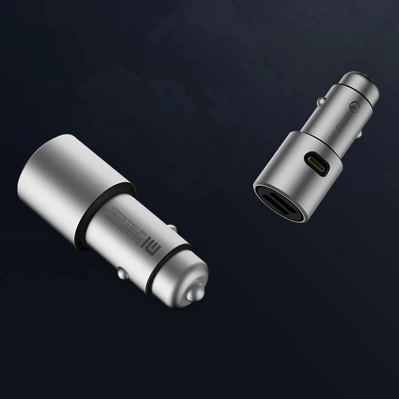 Автомобильное зарядное устройство Xiaomi оригинальное быстрое металлическое 18 Вт