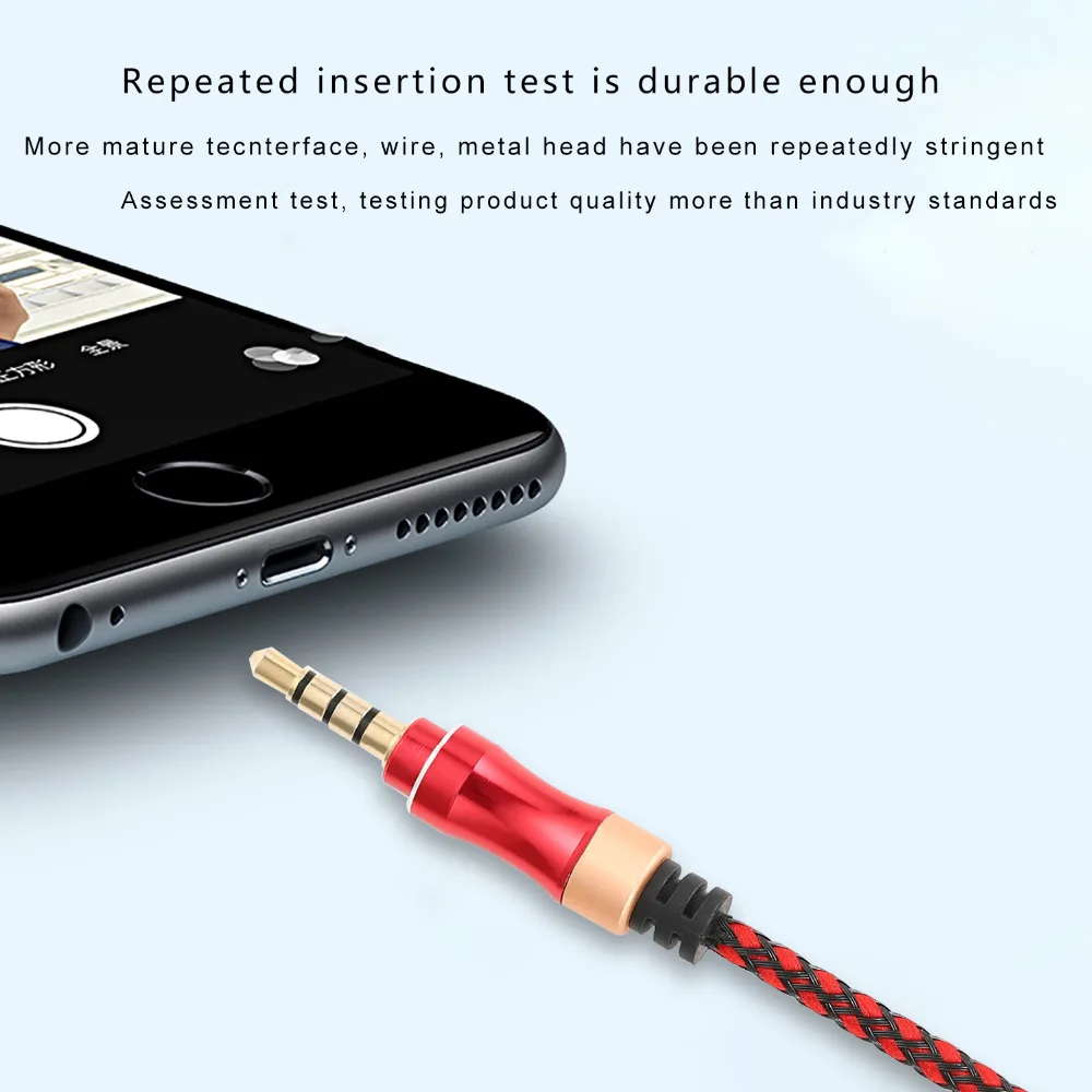 Aux кабель с микрофоном разъем 3 5 мм штекер аудиокабель для автомобиля iPhone MP3