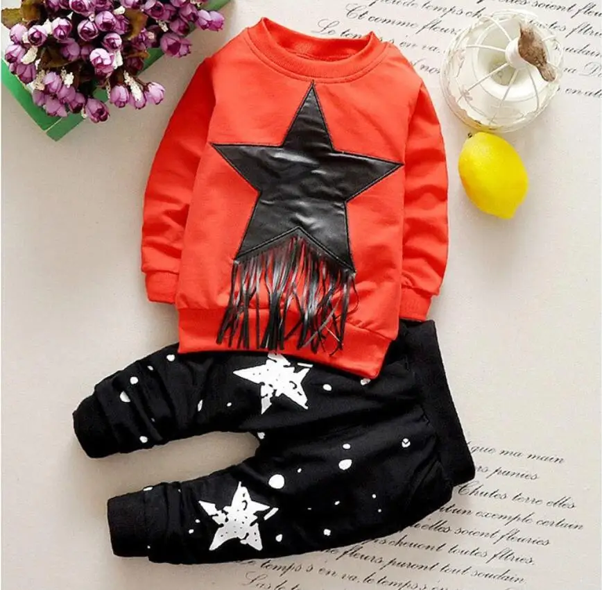 2019 Spring Autumn Baby T-shirt Pants 2Pcs Suits Toddler Tracksuits Children Boys Girls Bohemia Style Clothing Sets Kids Clothes |