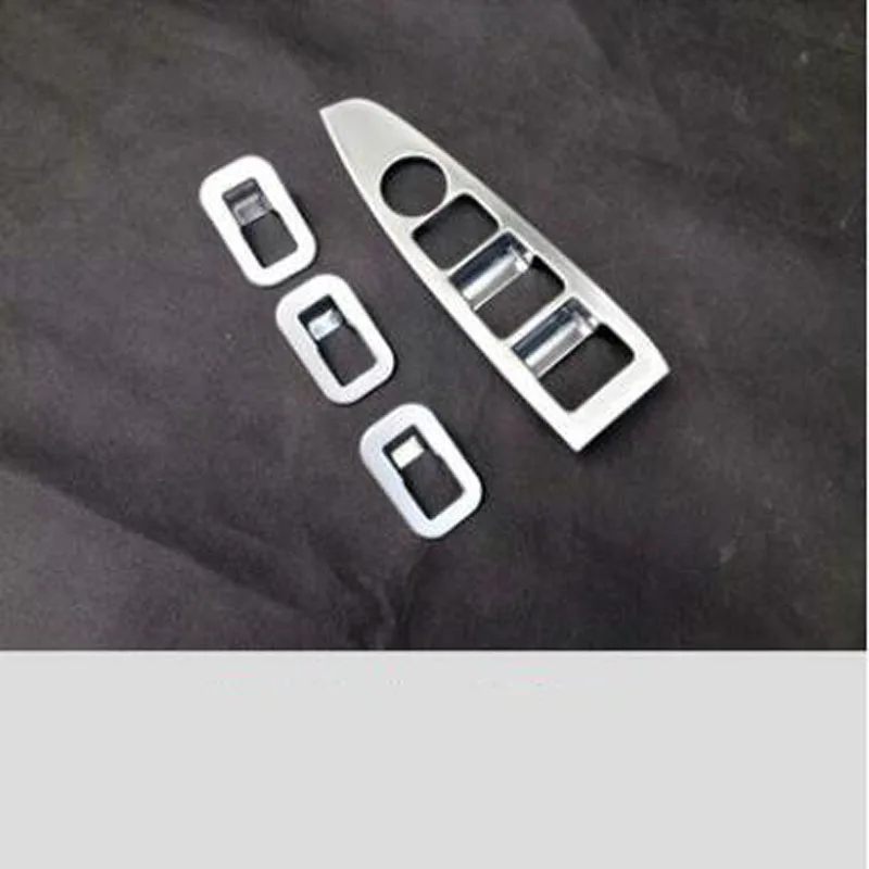 

For Mazda CX-5 2015 4PCS High Quality ABS Chrome Car Door Armrest Window Glass Lifter Button Cover Trim Car Styling Accessories