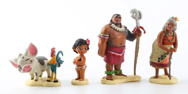 Модель 2016 года игрушки из м/ф Моана Мини куклы ПВХ для детей подарок|movies toys|figure pvcpvc
