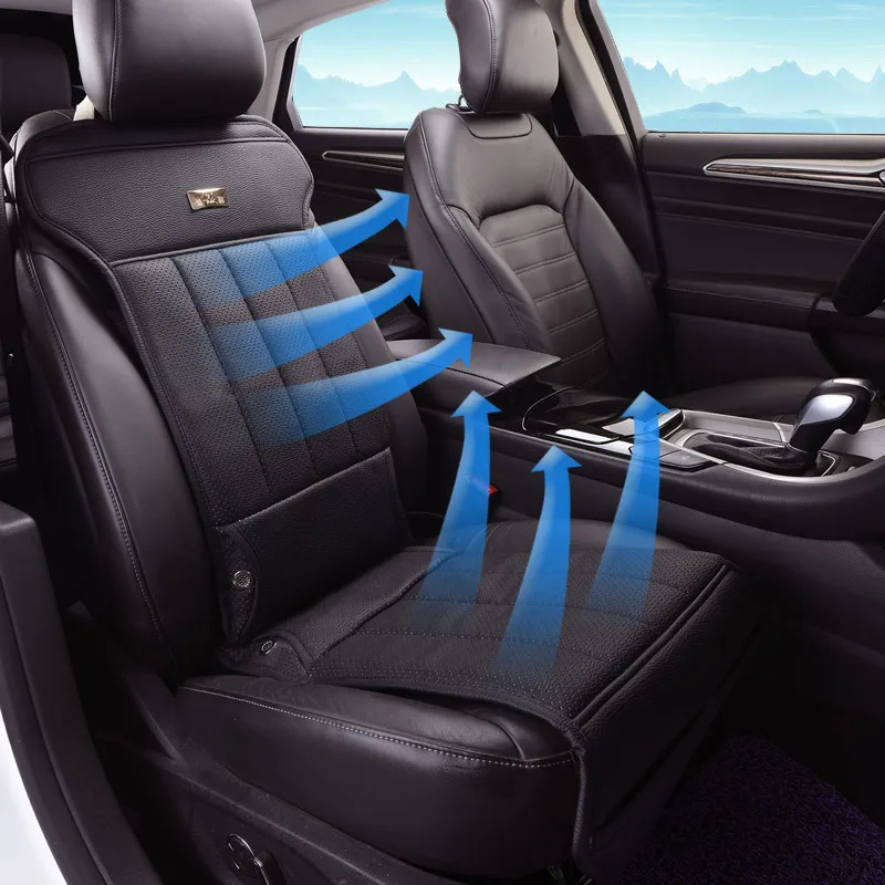 2019 leather car seat ventilation fan cushion vest intelligent motor general 12 v air Car breathable | Автомобили и мотоциклы