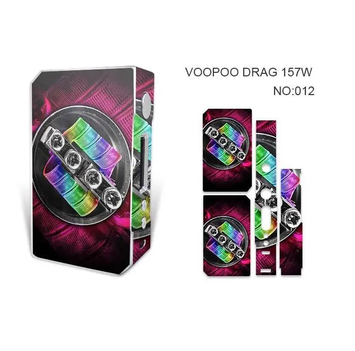 5 шт. Аутентичные VapeSoon протектор кожи DRAG 157 стикер для Drag коробка мод на складе