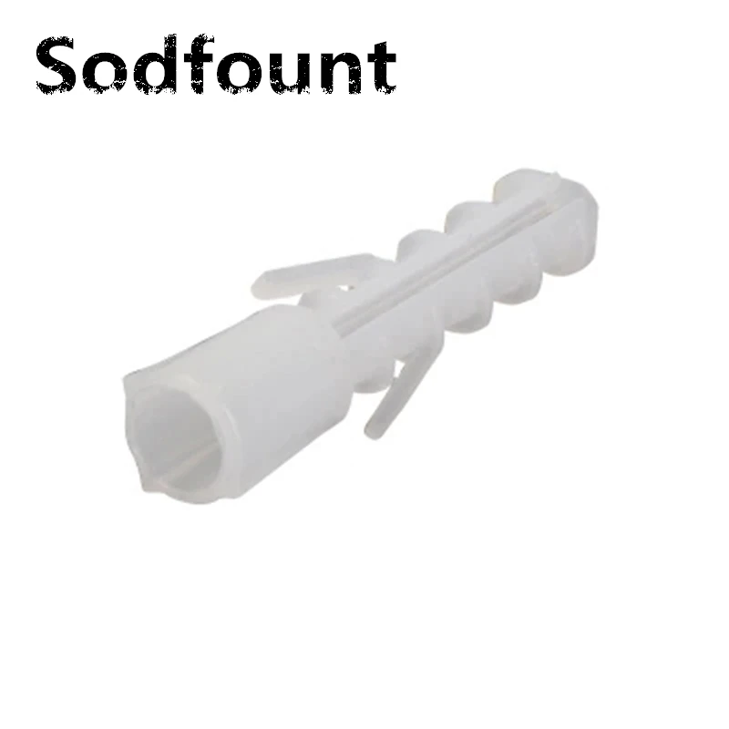 500pcs Anti-skid plastic expansion tube 6mm/8mm casing screws nylon bulge anchor the rubber plug | Обустройство дома
