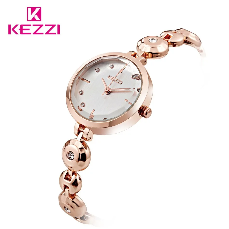 Новая Мода Марка Жизнь Водонепроницаемый Браслет Часы Дамы Kezzi Ремешок Из