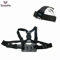 snowhu for gopro accessories head strap chest harness mount for go pro hero 9 8 7 6 5 3 4 sj4000 yi 4k sjcam camera gp59