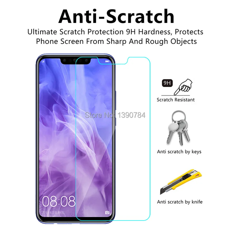 2 шт 2.5D Закаленное стекло для huawei Nova 3 3i 6 &quotпротектор экрана Nova3 Nova3i 3&quot пленка |