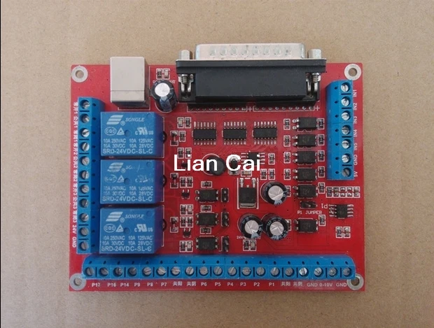6 осевой гравировальный станок с ЧПУ|breakout board|cnc mach36 axis cnc |