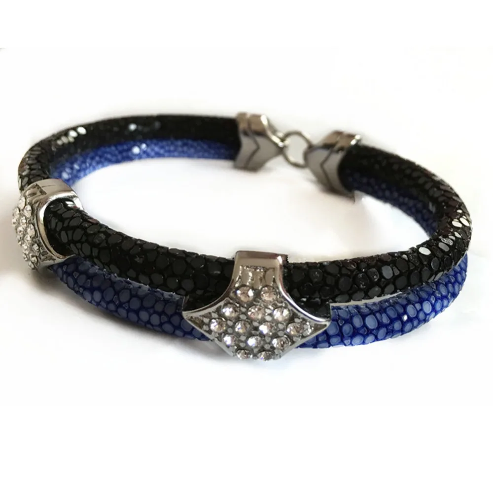 Beichong модный 5 мм зеленый тайский кожаный серебристый браслет с пряжкой из