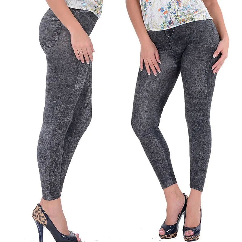 2018 популярные женские синие джинсы из искусственной кожи обтягивающие леггинсы