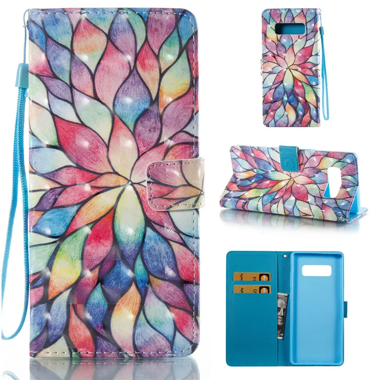 2017 новейший 3D роскошный Флип Магнитный кошелек кожаный чехол с держателем карты