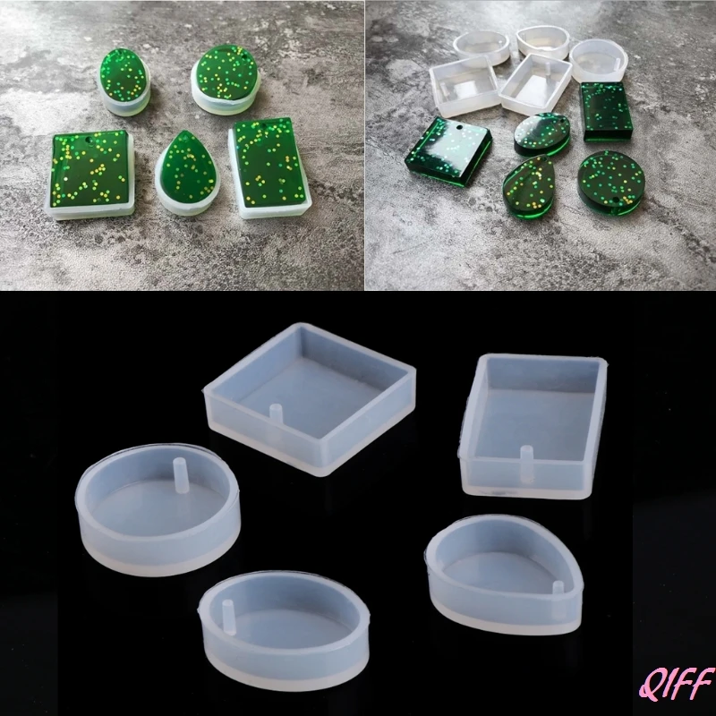 1 шт/5 шт DIY силиконовые формы Ремесло Плесень Смола, ювелирное ожерелье кулон изготовление