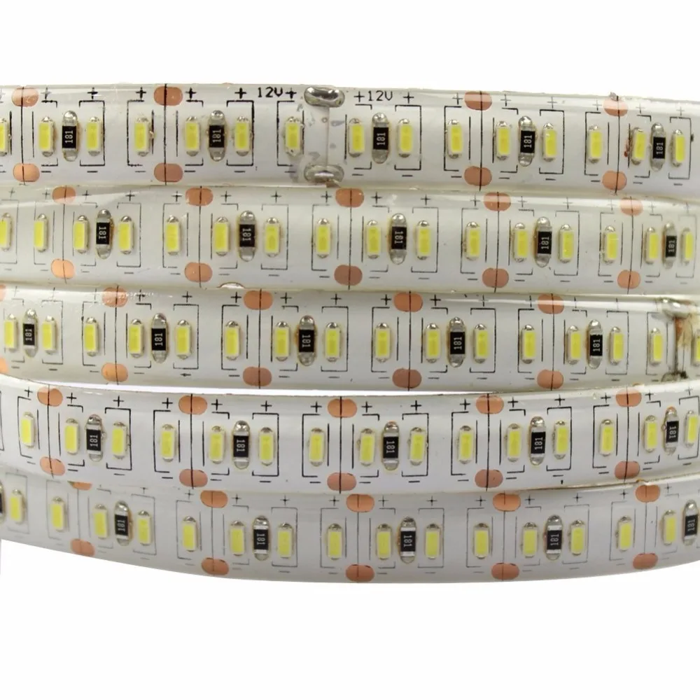 Фото Светодиодная ленсветильник smd 3014 led 5m Водонепроницаемая IP65 и не Водонепроницаемая IP20 DC 12V 3000K 6500K белый теплый белый №5