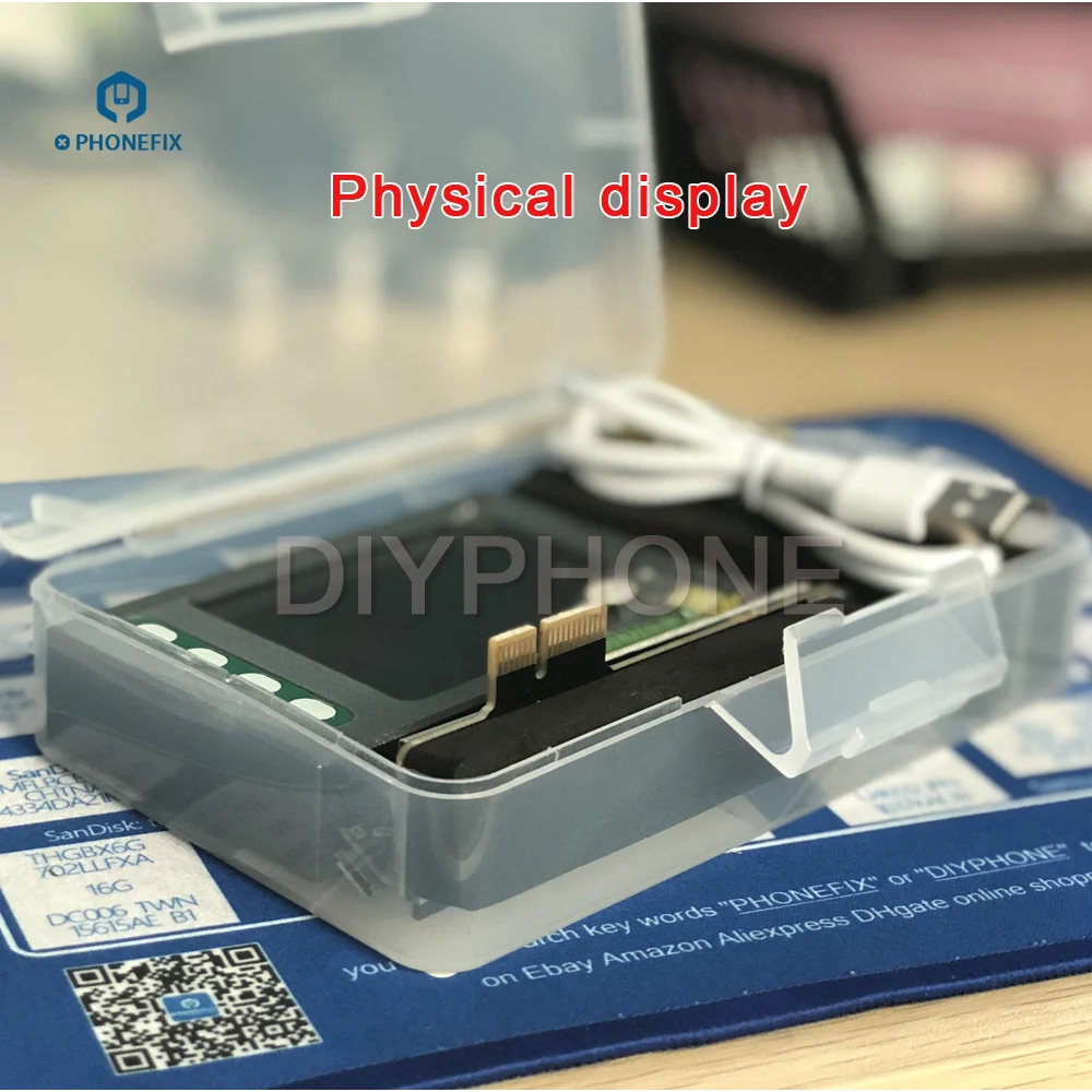 PHONEFIX батарея тестовая коробка для Apple iPhone iPad с кабелем данных батареи плата