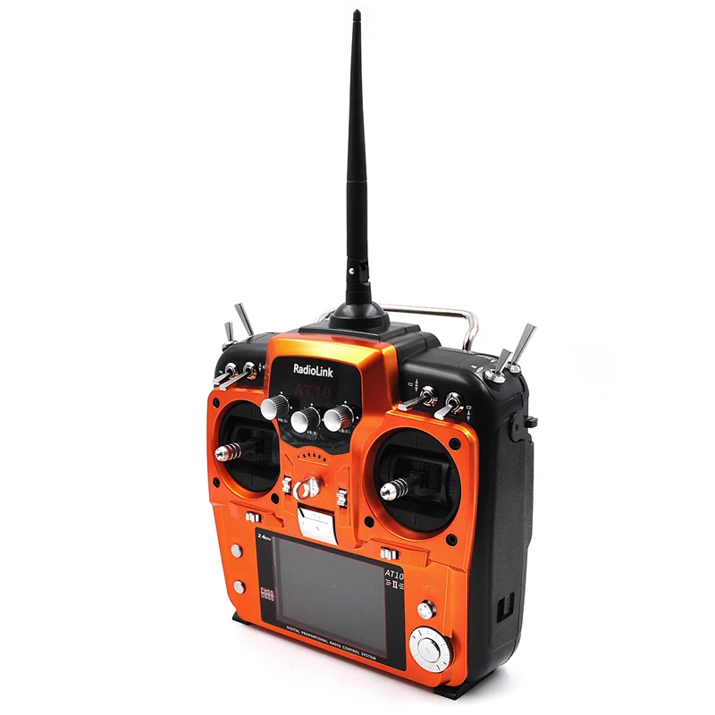 RadioLink AT10 II 2 4 ГГц 12CH пульт дистанционного управления передатчика с R12DS приемник PRM