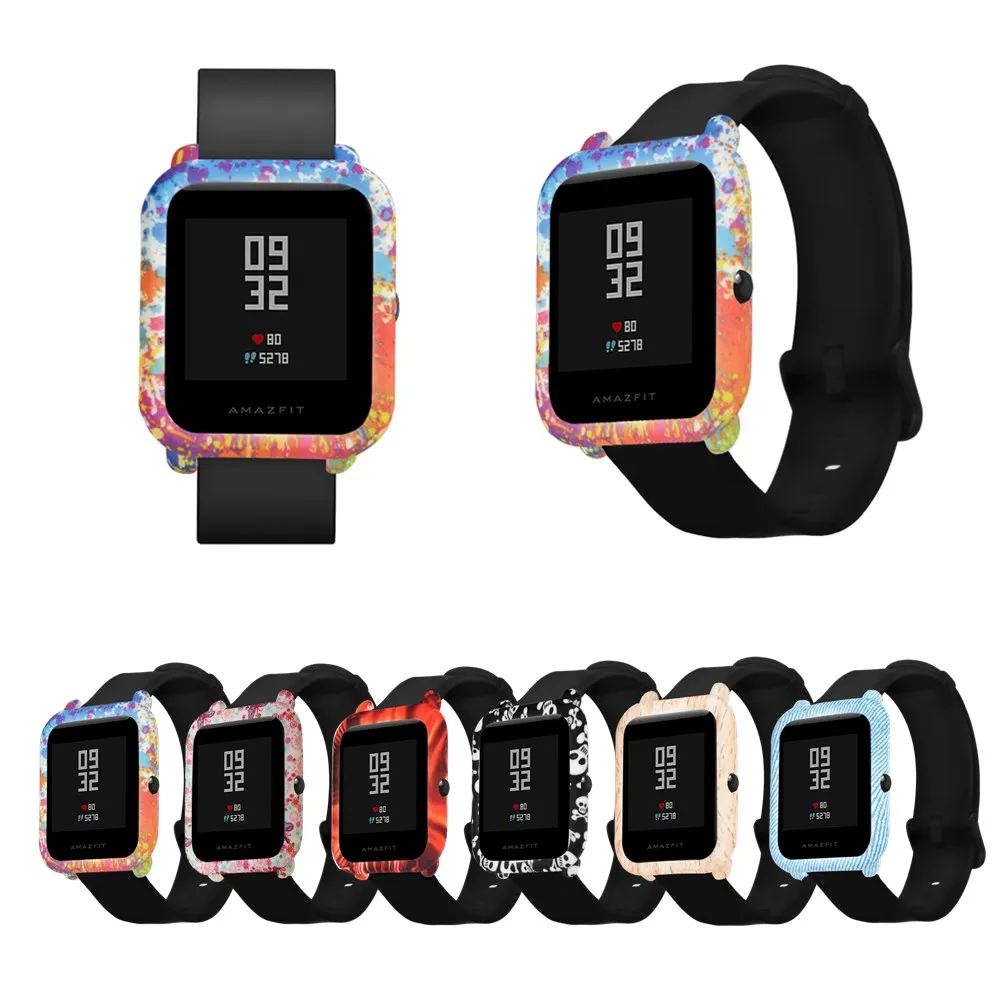 Мягкий силиконовый защитный чехол для часов Amazfit Bip, камуфляжный чехол, защитная рамка для Xiaomi Huami Amazfit Bip, защитная оболочка