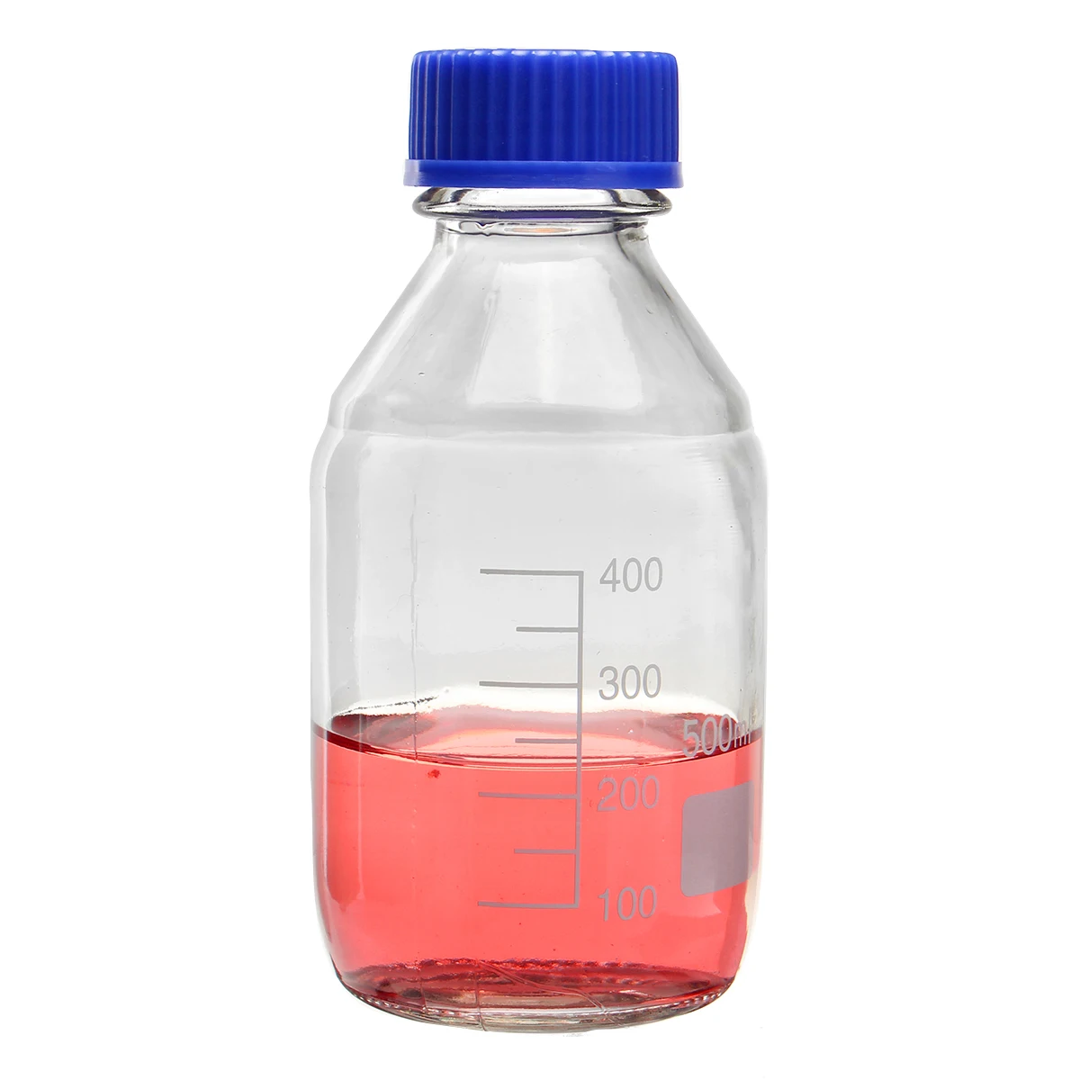 5 шт./лот 500 мл стеклянная бутылка для реагентов боросиликатная емкость с голубой