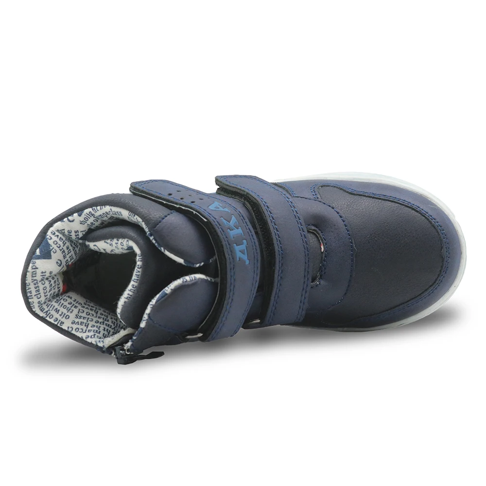 Осенняя детская обувь Apakowa из искусственной кожи для мальчиков 2017 ботильоны на