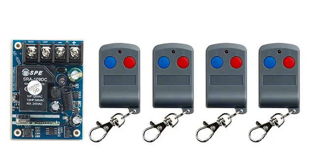 Последняя DC12V 24 V 36 48 10A 1CH РЧ пульт дистанционного управления Управление