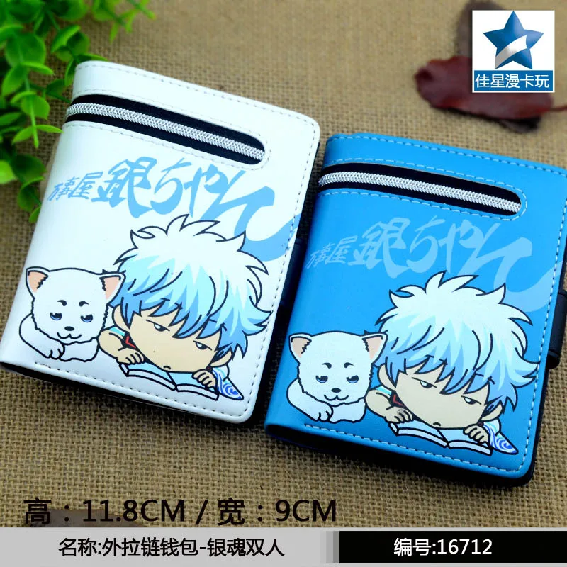 Мужские короткие кошельки GINTAMA с рисунком из искусственной кожи | Багаж и сумки