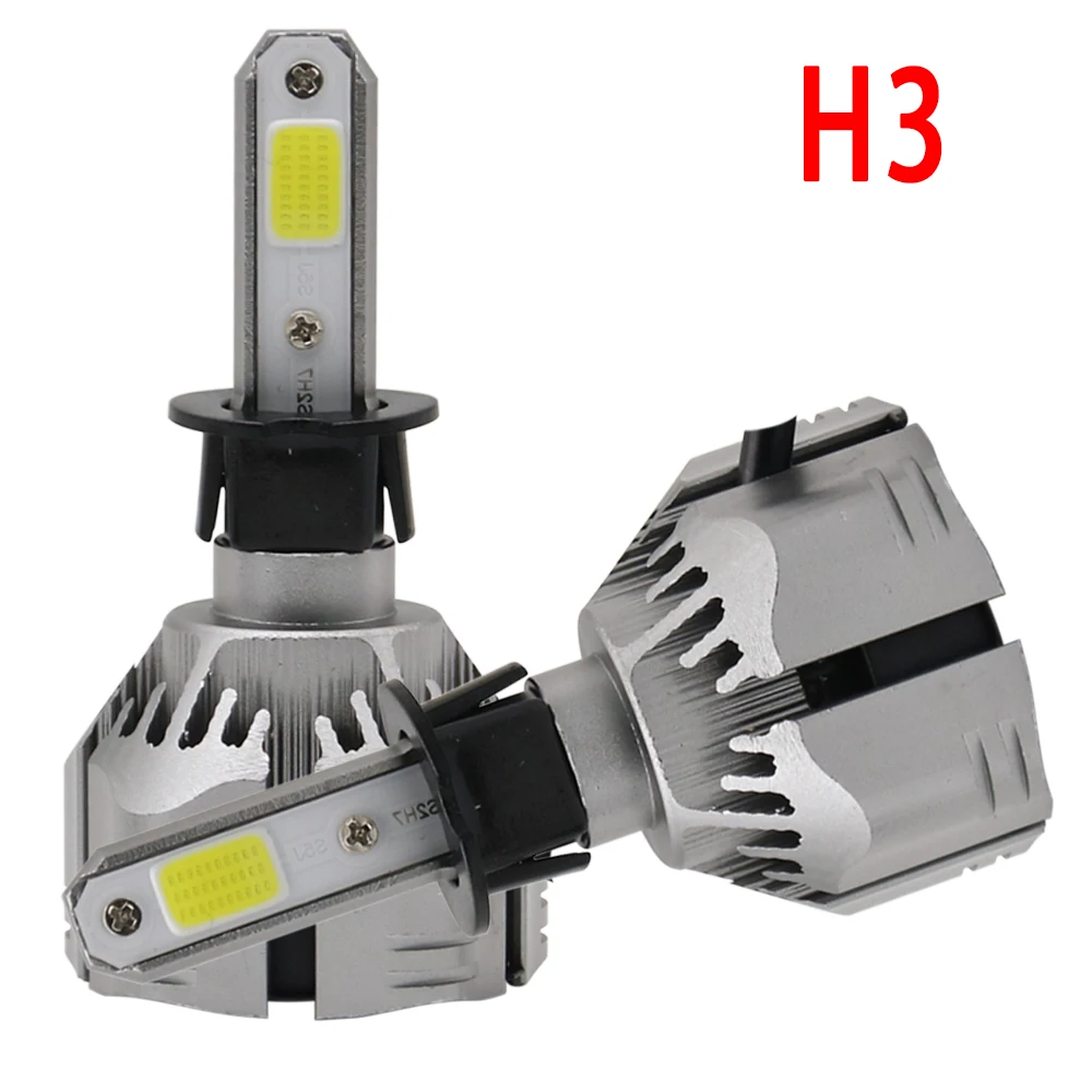 Одна пара H7 LED H4 H11 H1 H3 Автомобильная лампочка 6000k 10000lm лампада H8 HB3 HB4 9005 9006