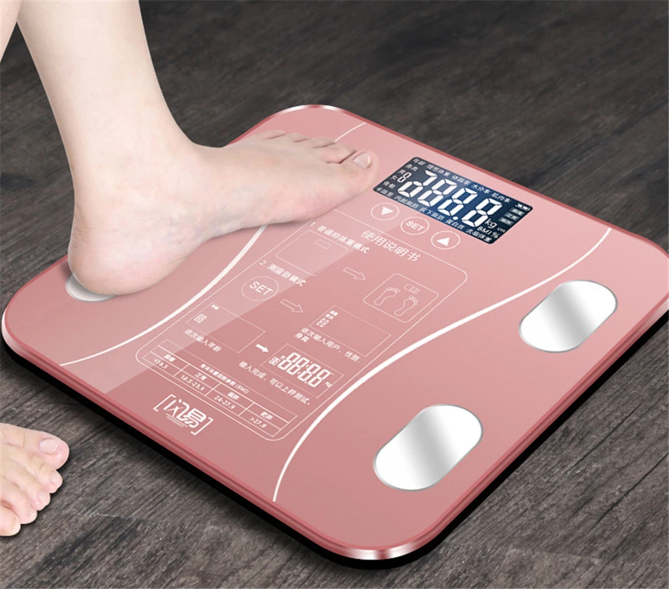 

Body Fat Digital Bathroom Weight Scales Electronic Scales Intelligent Household Scale lose weight Scales No need to use APP