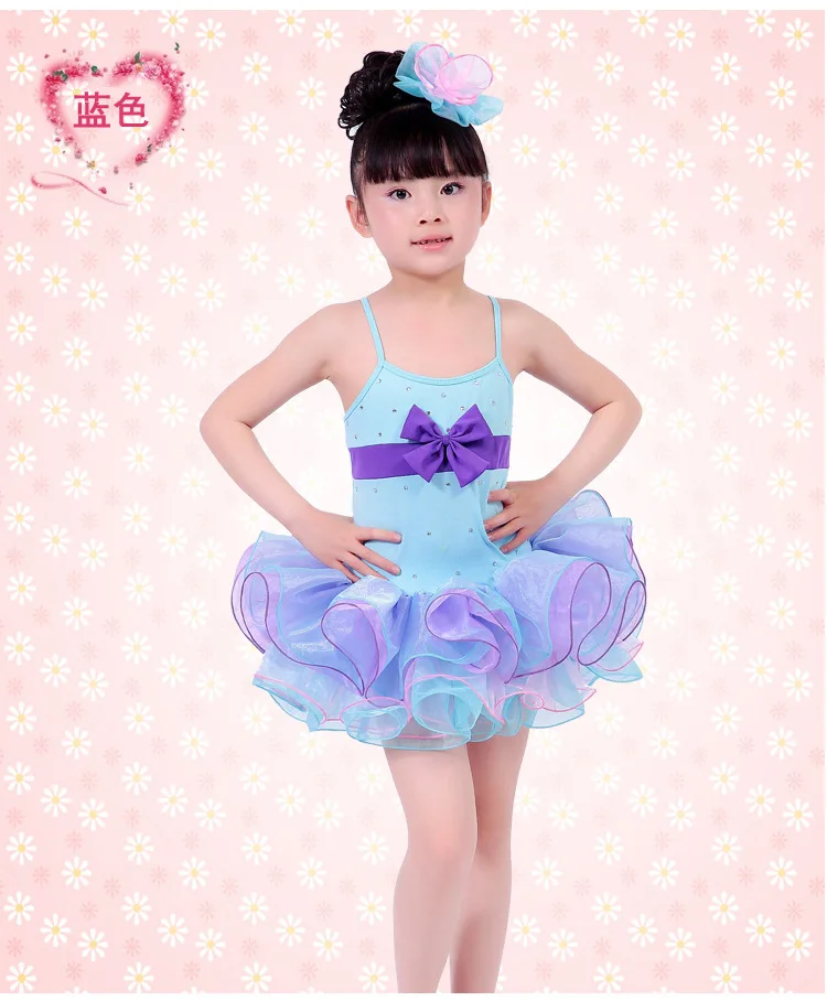 Детское профессиональное балетное трико для девочек танцевальное платье-пачка