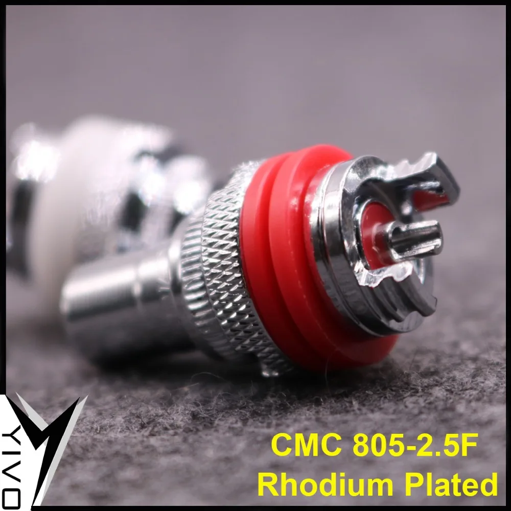 8 шт. YIVO Hi-end HIFI XSSH латунь медь родий посеребренный гнездовой RCA разъем мм
