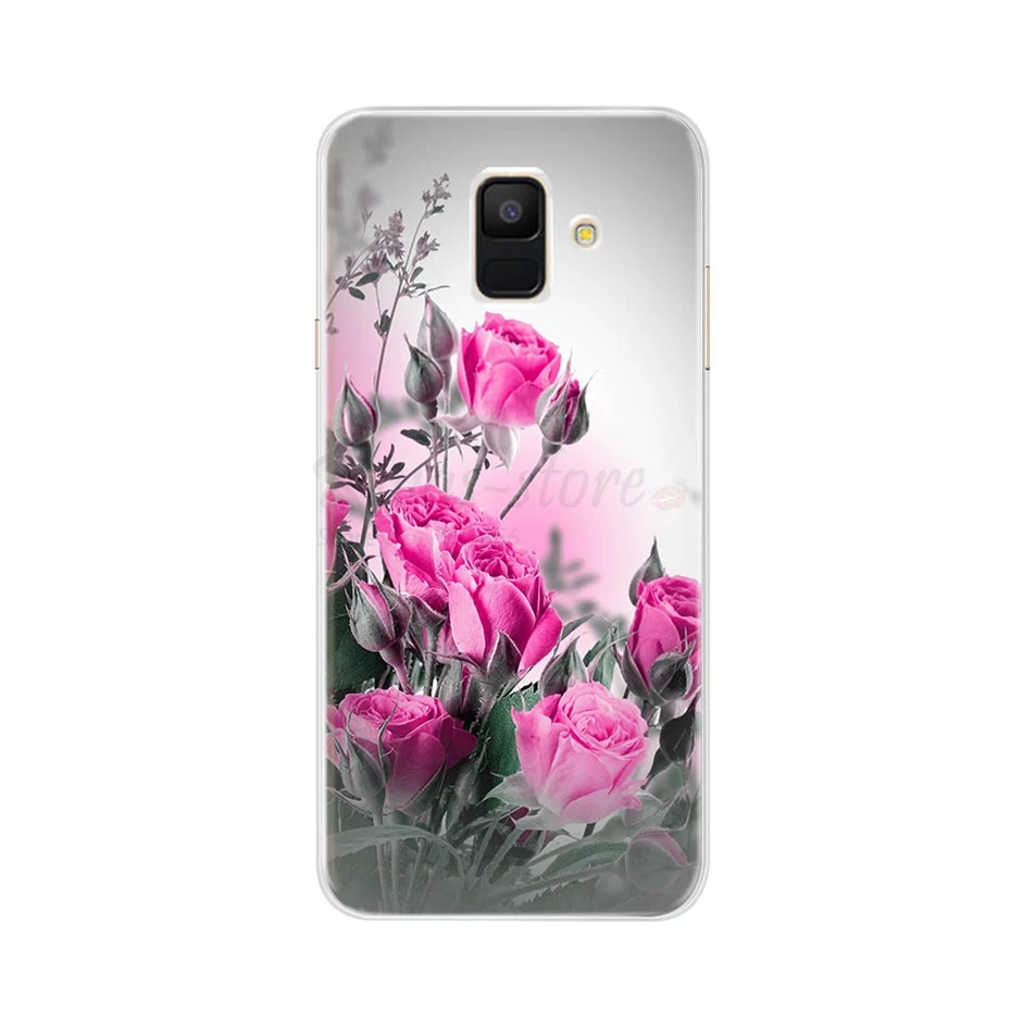 Золотой Чехол для samsung Galaxy A6 прозрачный мультяшный Мягкий ТПУ силиконовый чехол для телефона s задняя крышка для samsung Galaxy A6 A 6 Plus - Цвет: Золотой