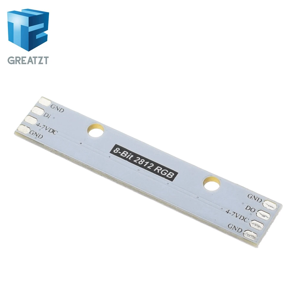 TZT Дэн 1 шт. stick 8 канала WS2812 5050 RGB подсветкой Встроенный полный цвет приводом Совет