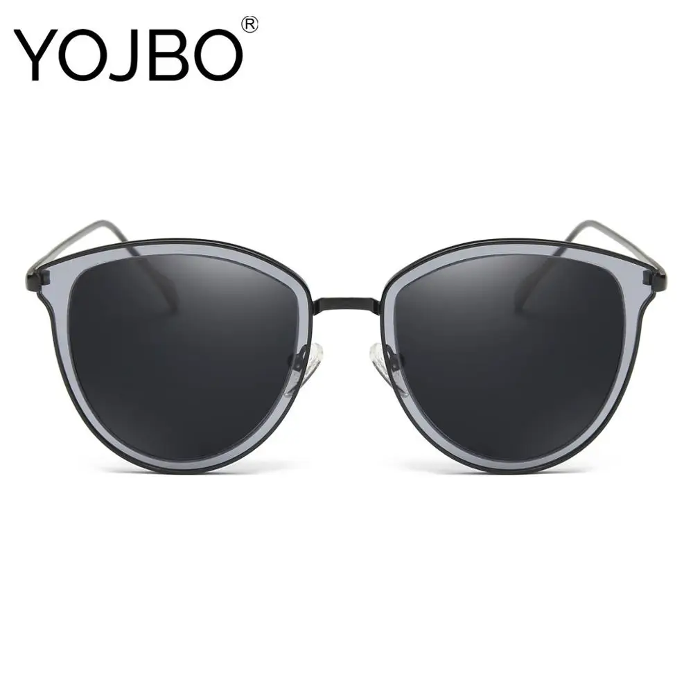 Женские зеркальные очки YOJBO роскошные солнцезащитные UVA/UVB в стиле ретро