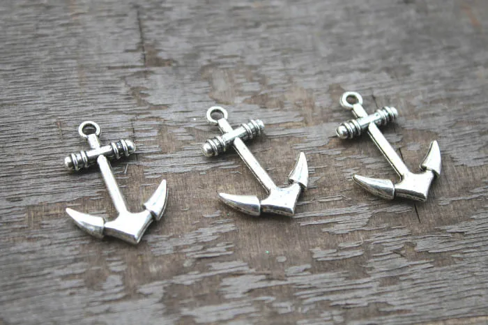 10 шт.-Якорные Подвески тибетские серебряные Якорные Подвески/Подвески Морской