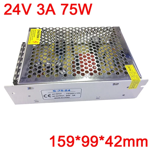 3A 75W DC 24V импульсный источник питания 1A 2A 3A 5A 10A 15A 21A 30A импульсный источник питания AC110V 220V В DC24V для светодиодных лент светильник - Цвет: 3A 75W