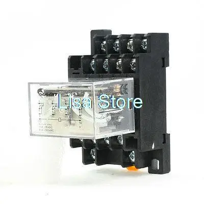 

24V DC Coil 3PDT 11P General Purpose Power Relay LY3J 5A 250VAC/28VDC w Base