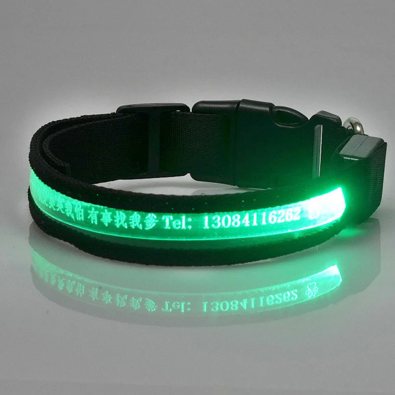 LED надписи Pet Воротник Ночь Детская безопасность мигающий Собака Кошка Воротники