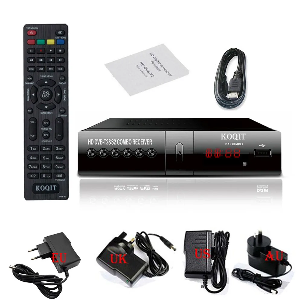Only K1Combo Интернет спутниковый ресивер цифровая ТВ коробка тюнер DVB-T2 DVB-S2 телеприставка коробка искателя комбо воспроизведение Ip tv m3u рецептор Youtube - Цвет: Only K1Combo