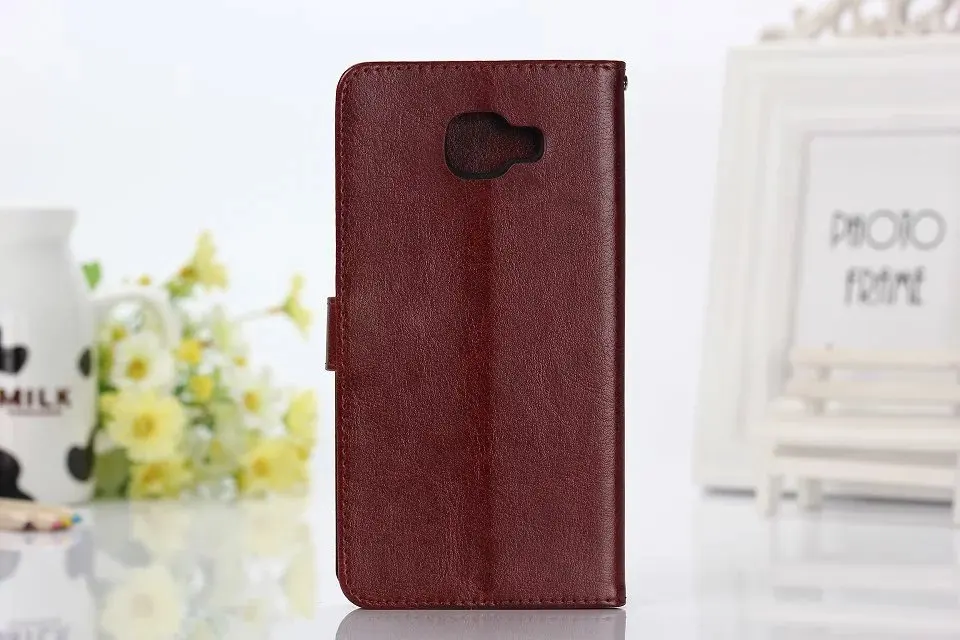 Кожаный чехол книжка с подставкой для карт телефона Samsung Galaxy Note 4 5 A8S A5 A7 J4 J6 A6 Plus J3 J5