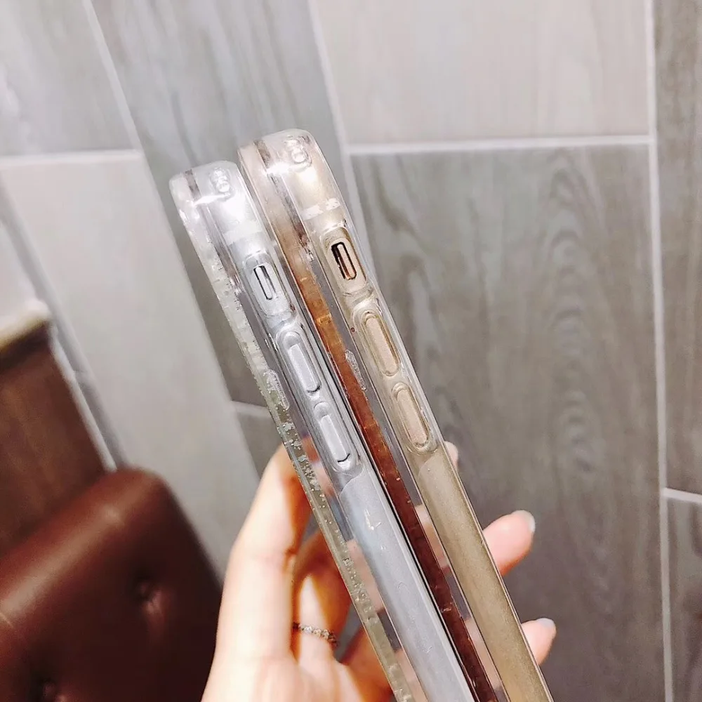 Шикарный Роскошный прозрачный чехол для iphone 6 S 7 8 plus X XS MAX XR зыбучие пески Capa Fundas |