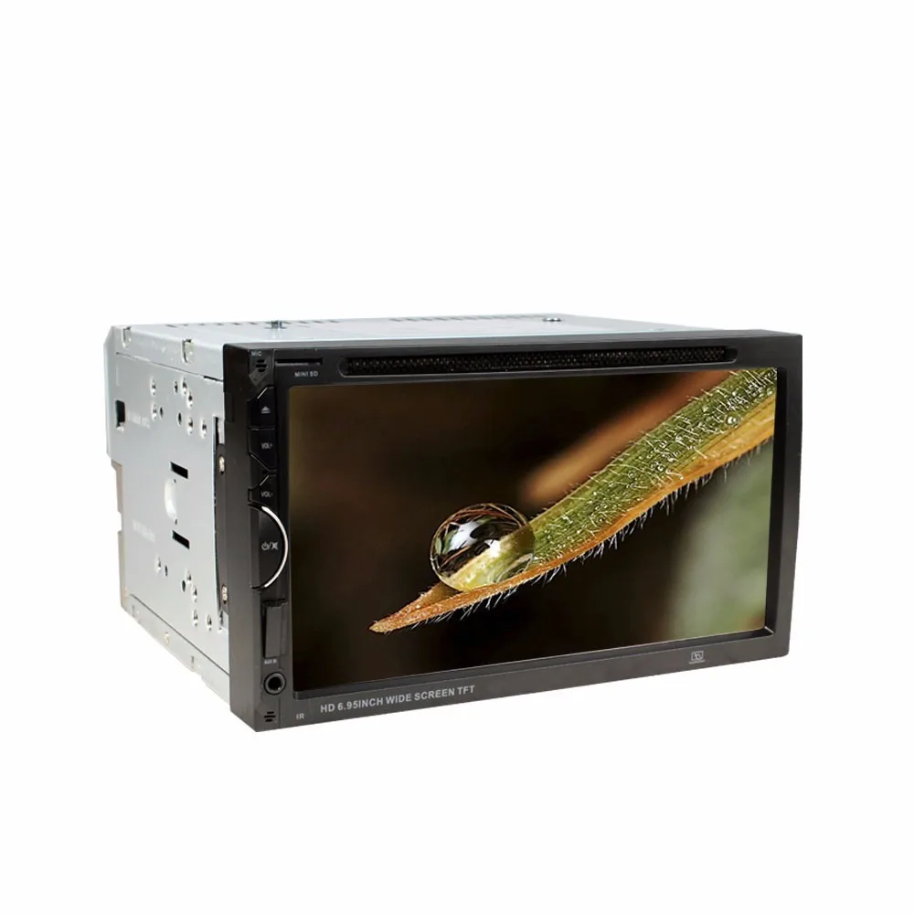 Один Din автомобильный мультимедийный плеер с USB SD входом AUX DVD/CD/MMC FM трансимиттер BT