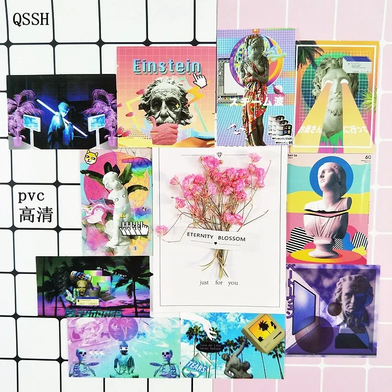 Vaporwave ПВХ Водонепроницаемый Стикер Украшение Сделай Сам аблум дневник в стиле