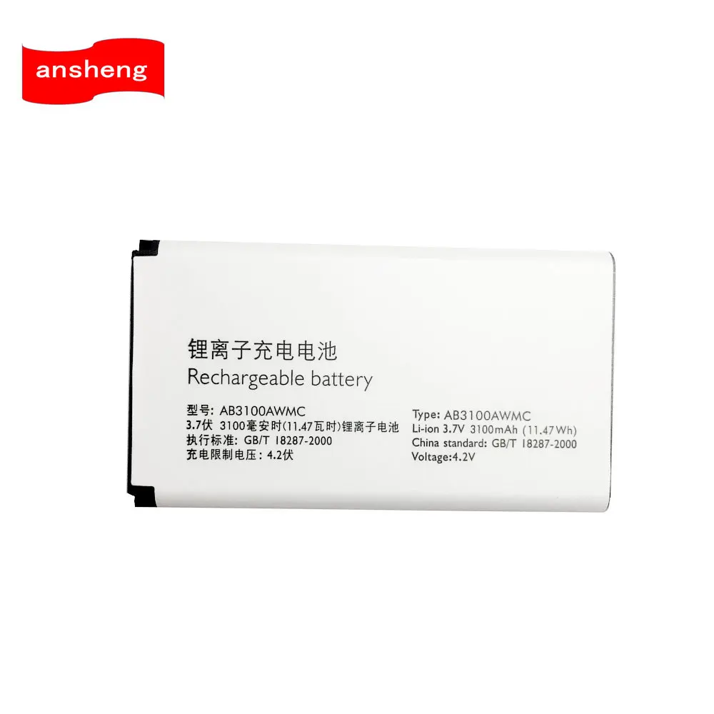 Высококачественный аккумулятор 3100 мАч AB3100AWMT AB3100AWMC для PHILIPS Xenium E181 E180 CTE181 CTE180 мобильный телефон