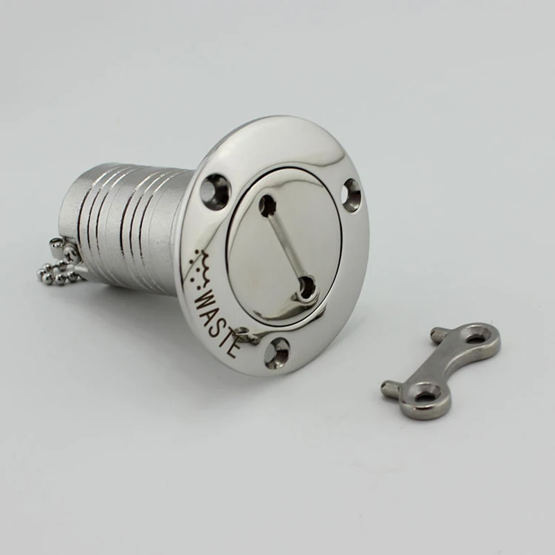 

Marine Boat Deck Filler Stainless Steel 316 Hardware GAS DIESEL FUEL WASTE WATER Key Cap Filler 1.5" and 2"