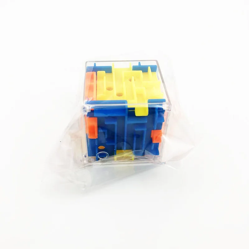 3D куб головоломка Лабиринт стальной шар игра игрушки чехол коробка забавная для