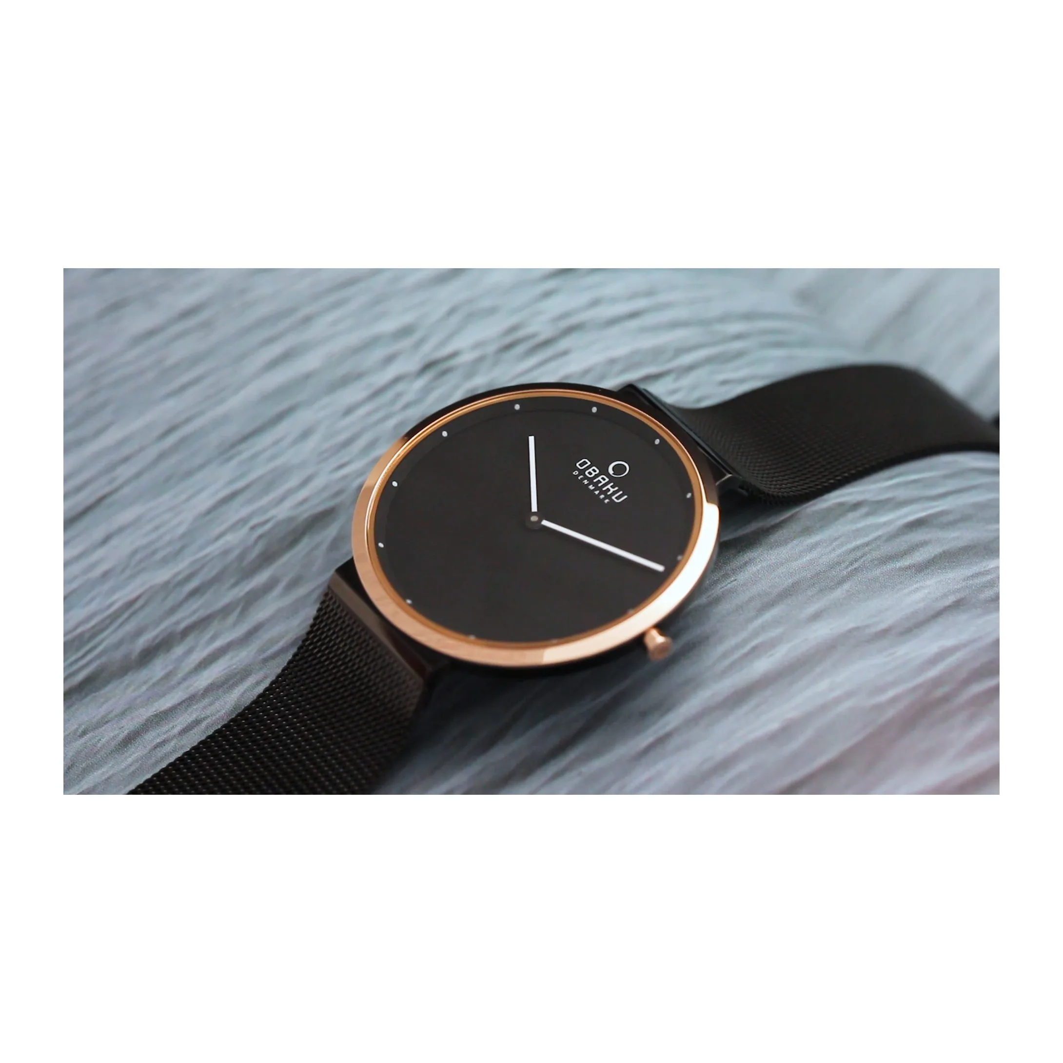 Наручные часы Obaku V230GXMBMB мужские кварцевые на браслете |